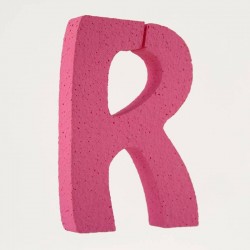 LETTERA POLISTIROLO PASTELLO mm120x90 R FUCSIA
