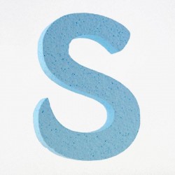 LETTERA POLISTIROLO PASTELLO mm120x90 S CELESTE