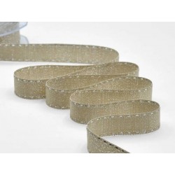 NASTRO RUSTICO LAME' C/IMPUNTURA mm22x20mt BEIGE