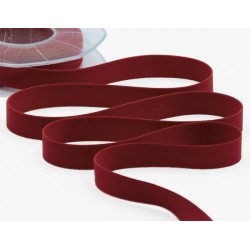 NASTRO VELLUTO mm15x7mt COL.38 BORDEAUX SCURO