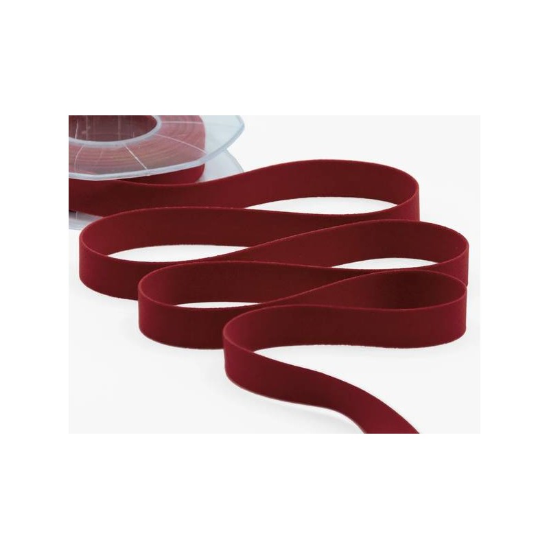 NASTRO VELLUTO mm15x7mt COL.38 BORDEAUX SCURO