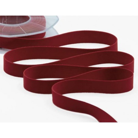 NASTRO VELLUTO mm15x7mt COL.38 BORDEAUX SCURO