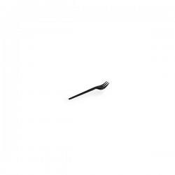 FORCHETTINE 10cm MATER-BI BIO COMPOSTABILI NERO 50pz USOBIO