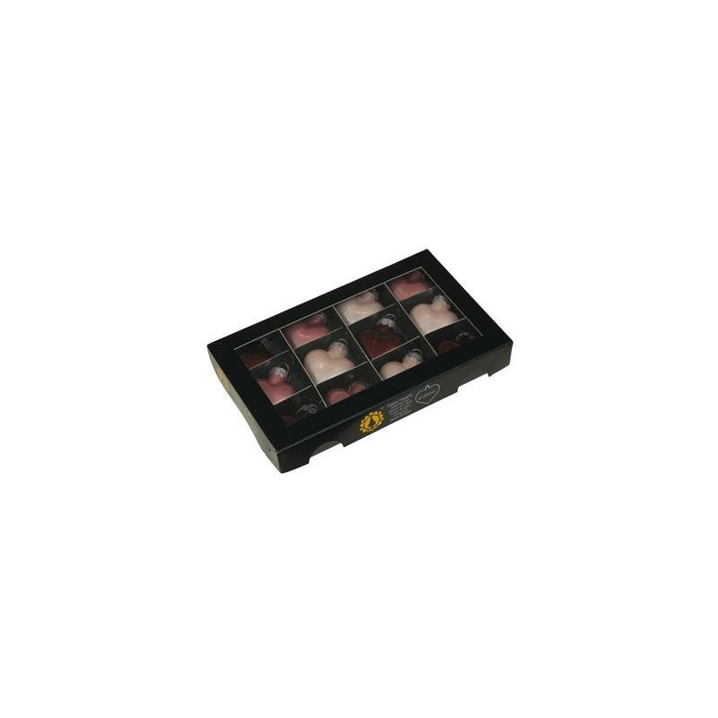 PALLINE CUORE VETRO WILD BLOSSOM COMBI Ø40mm