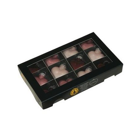 PALLINE CUORE VETRO WILD BLOSSOM COMBI Ø40mm