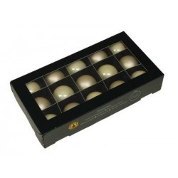 PALLINE VETRO CHAMPAGNE COMBI Ø40mm 15pz
