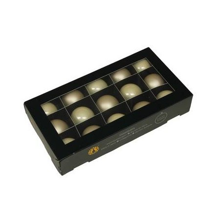 PALLINE VETRO CHAMPAGNE COMBI Ø40mm 15pz