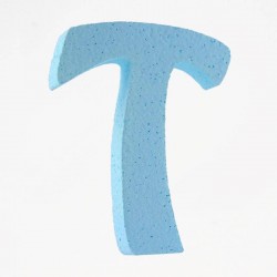 LETTERA POLISTIROLO PASTELLO mm120x90 T CELESTE