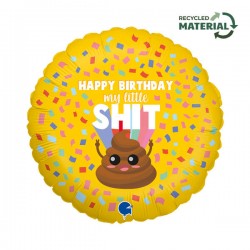 PALLONE MYLAR 18 46cm HBD MY LITTLE SHIT