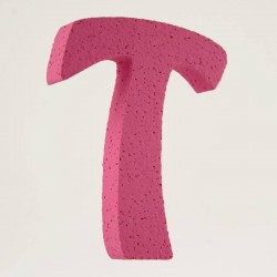 LETTERA POLISTIROLO PASTELLO mm120x90 T FUCSIA