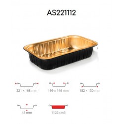 TEGLIA ECLIPSE ORO/NERO 2PRZ 50pz AS221112