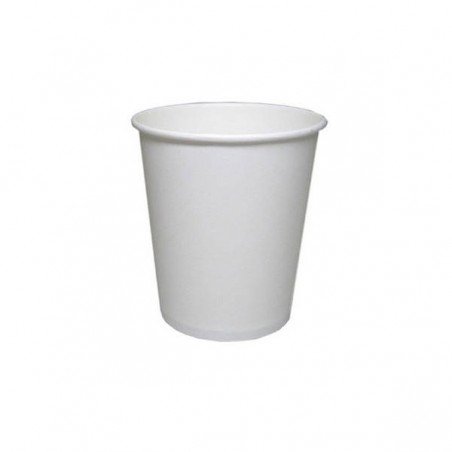 BICCHIERI CARTONCINO RICICLABILE 210ml ø7x8cm 50pz BIANCHI USOBIO
