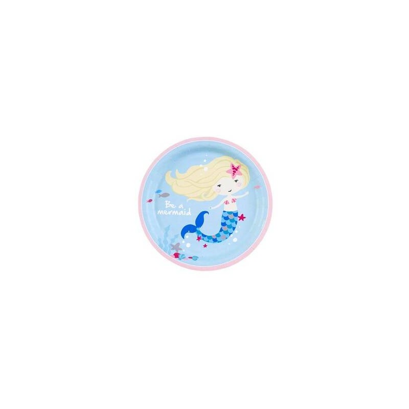 PIATTI DESSERT ø18cm BE A MERMAID 8pz
