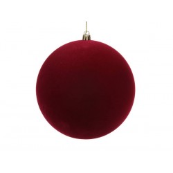 PALLA IN VELLUTO ROSSO ø15cm