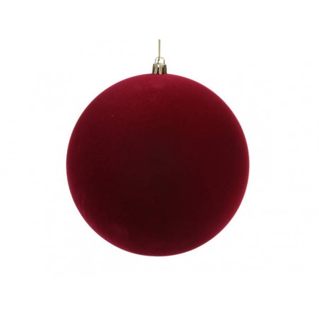 PALLA IN VELLUTO ROSSO ø15cm