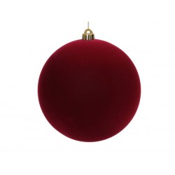PALLA IN VELLUTO ROSSO ø20cm