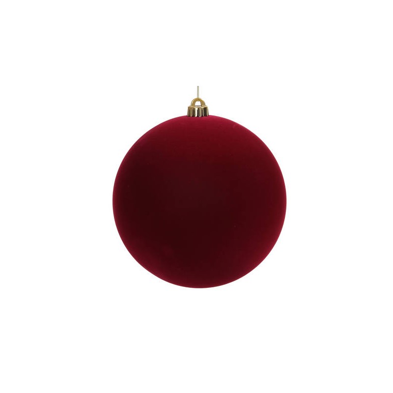 PALLA IN VELLUTO ROSSO ø20cm