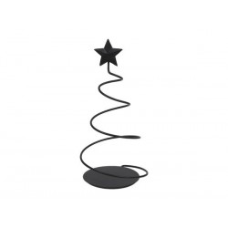 ALBERO ASPIRALE IN METALLO NERO 14x28cm