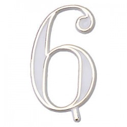 NUMERO 6 PLASTICA BASE OVALE