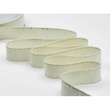 NASTRO RUSTICO LAME' C/IMPUNTURA mm22x20mt ORO