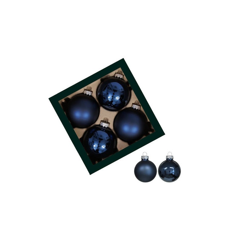 PALLINE VETRO ø100mm NIGHT BLUE 4pz