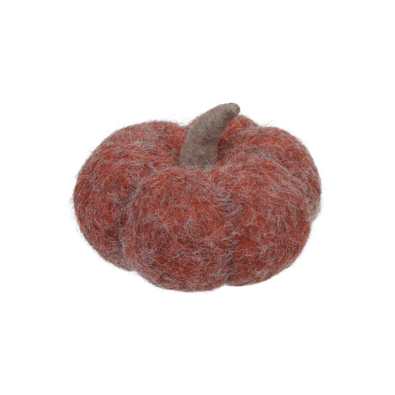 ZUCCA IN VELLUTO 18,5x8cm ARANCIONE