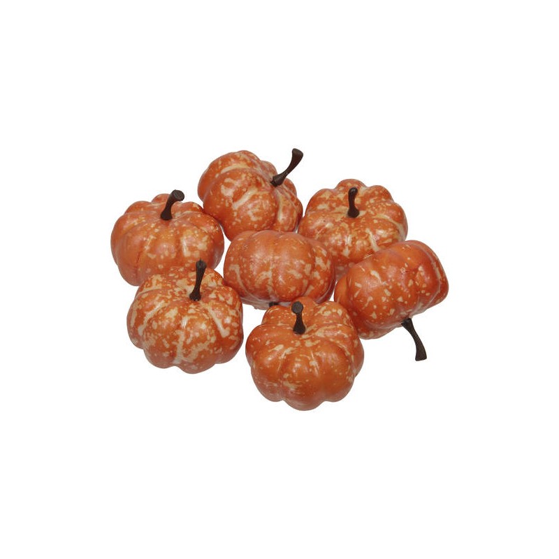ZUCCHE IN PVC 3,5cm ARANCIONE 24pz