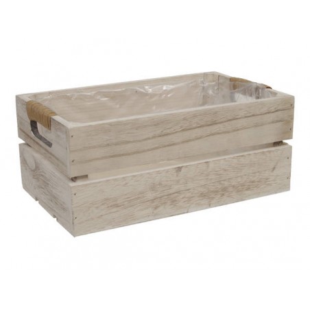 CASSETTA IN LEGNO 26x16x11cm NATURALE