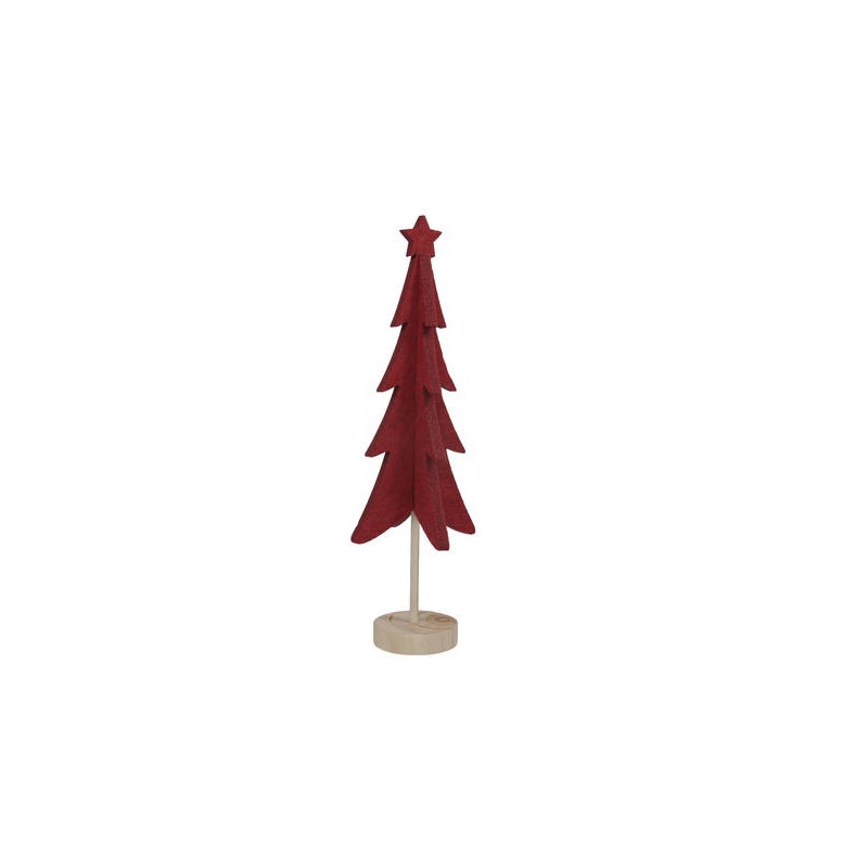 ALBERO IN FELTRO 15,5x50cm ROSSO