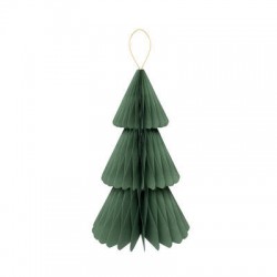 DECORAZIONE IN CARTA ALBERO 40cm VERDE SALVIA 1pz