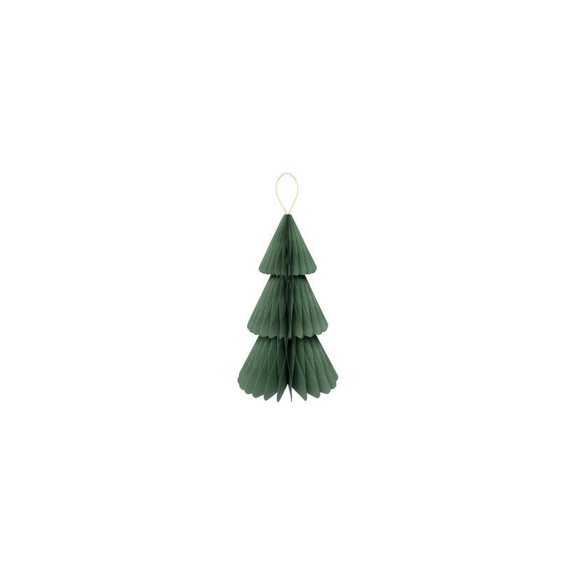 DECORAZIONE IN CARTA ALBERO 40cm VERDE SALVIA 1pz