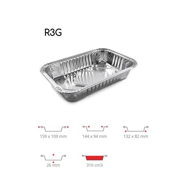 TEGLIA ALLUMINIO 2 PRZ 100pz R3G CONTITAL