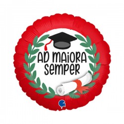 PALLONE MYLAR 18 46cm AD MAIORA SEMPER LAUREA
