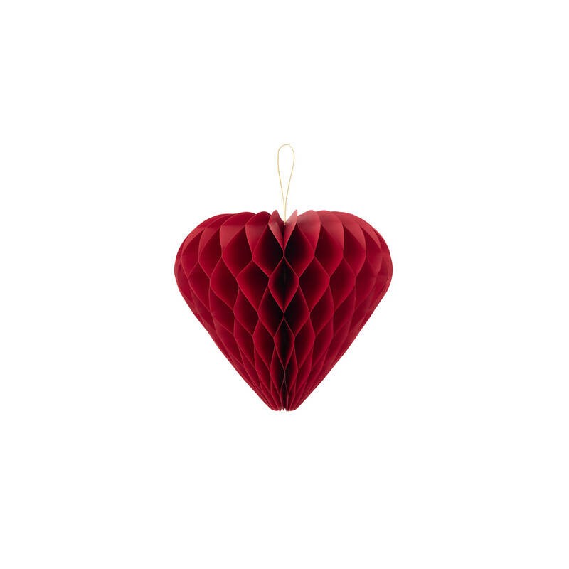 DECORAZIONI IN CARTA CUORE 40cm ROSSO 1pz