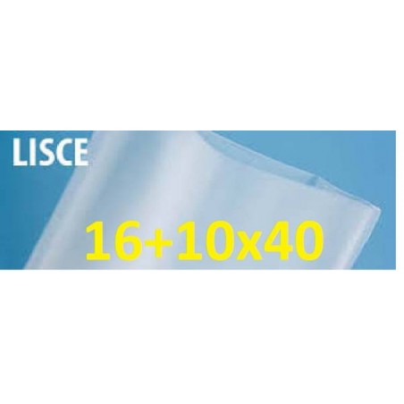 BUSTE SOTTOVUOTO LISCE H7 MIS. 16+10x40cm 100pz