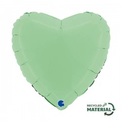 PALLONE MYLAR 18 46cm CUORE MAT VERDE