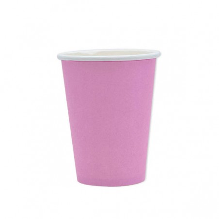 BICCHIERI 200cc ECOLOR BIODEGRADABILI ROSA 25pz