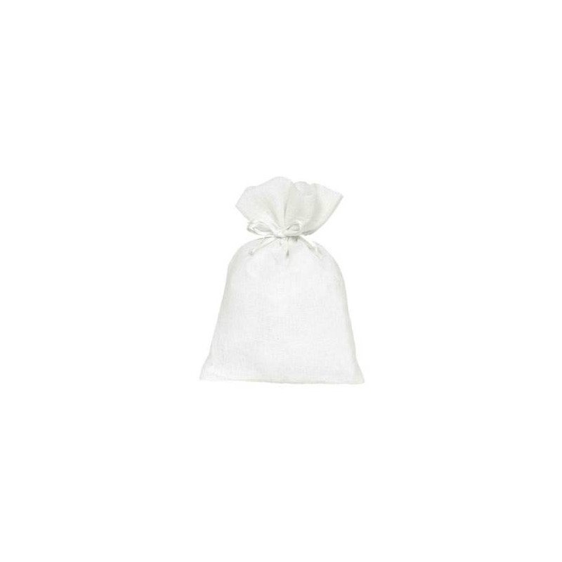 SACCHETTO MATT SATIN 9x12cm WHITE 10pz
