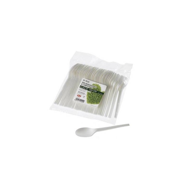 CUCCHIAIO CPLA BIODEGRADABILE 16cm 50pz LEO