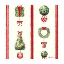 TOVAGLIOLI 33x33 CHRISTMAS GARDEN 16pz