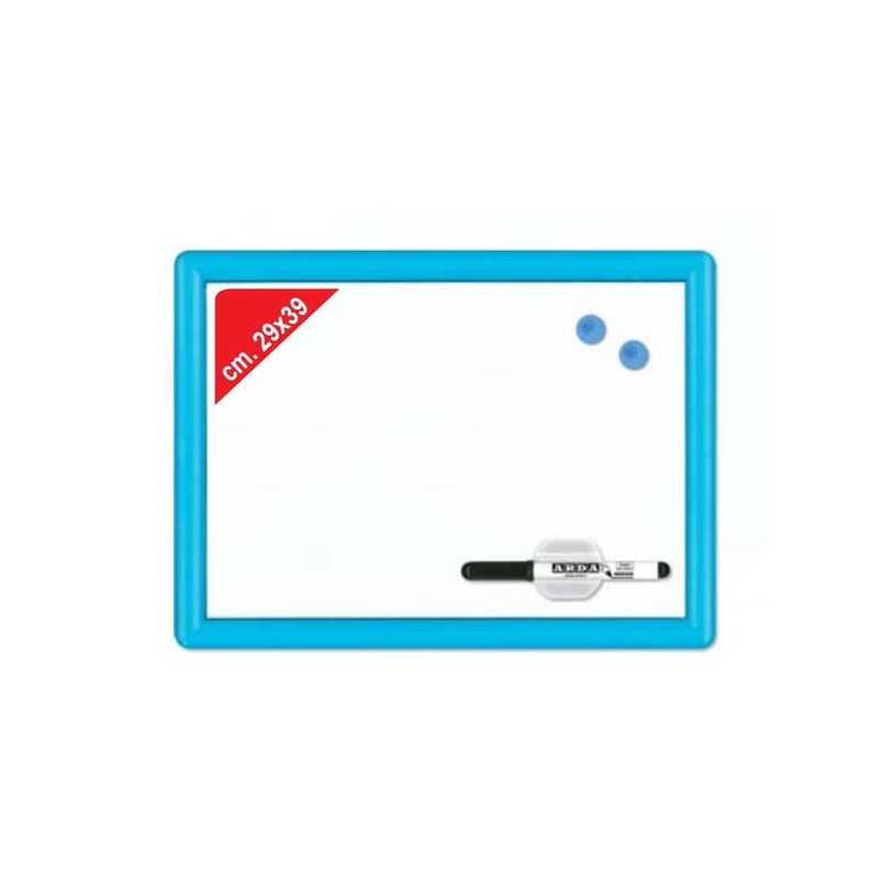 LAVAGNA BIANCA MAGNETICA 29x39cm + ACCESSORI ARDA