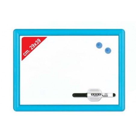 LAVAGNA BIANCA MAGNETICA 29x39cm + ACCESSORI ARDA