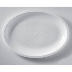 PIATTI OVALI PP PIANI GRANDI BIANCHI 31,5cm 25pz