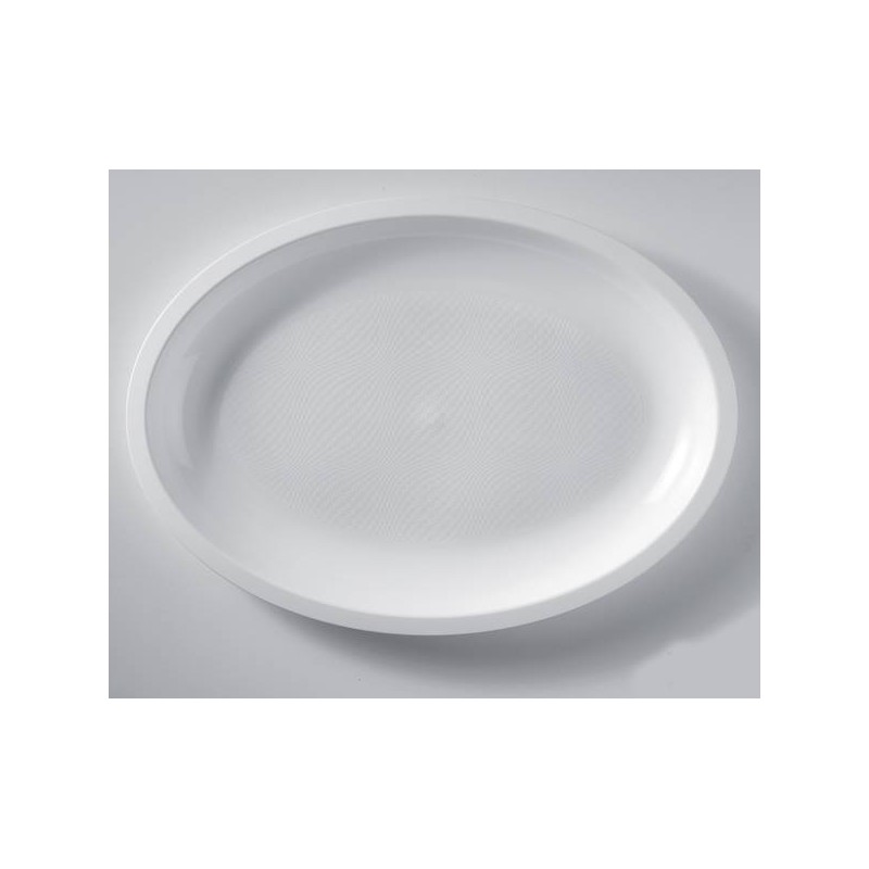 PIATTI OVALI PP PIANI GRANDI BIANCHI 31,5cm 25pz