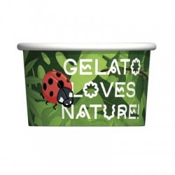 COPPETTA GELATO CARTA NATURE ANIMALS 64cc 250pz