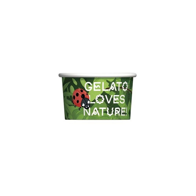 COPPETTA GELATO CARTA NATURE ANIMALS 64cc 250pz