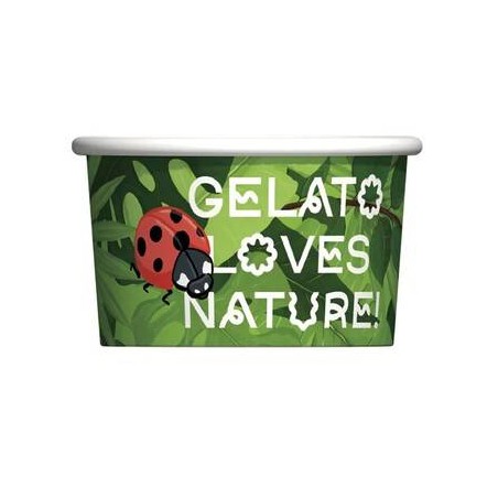 COPPETTA GELATO CARTA NATURE ANIMALS 64cc 250pz