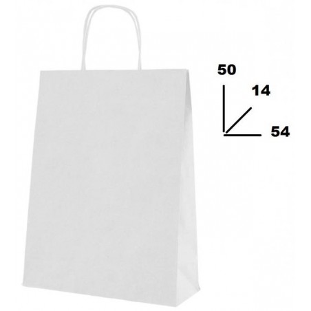 BORSE CARTA BIANCA MIS.54+14x50cm 200pz