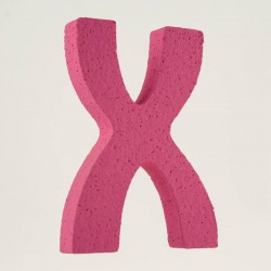 LETTERA POLISTIROLO PASTELLO mm120x90 X FUCSIA