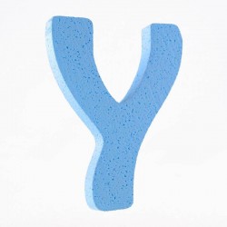 LETTERA POLISTIROLO PASTELLO mm120x90 Y CELESTE